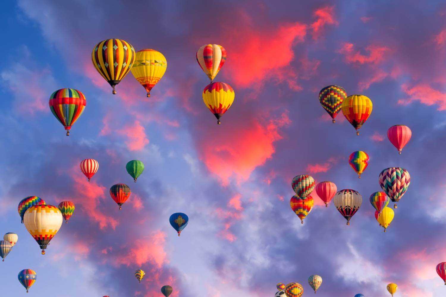Albuquerque Hot Air Balloons at Dusk