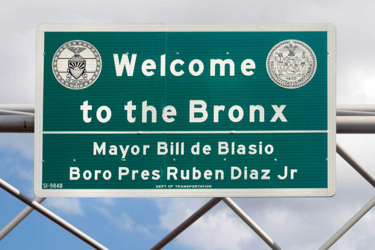 Bronx NY Welcome Sign