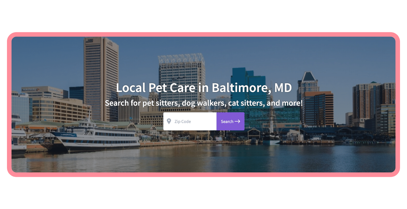 Find Local Pet Care in Baltimore
