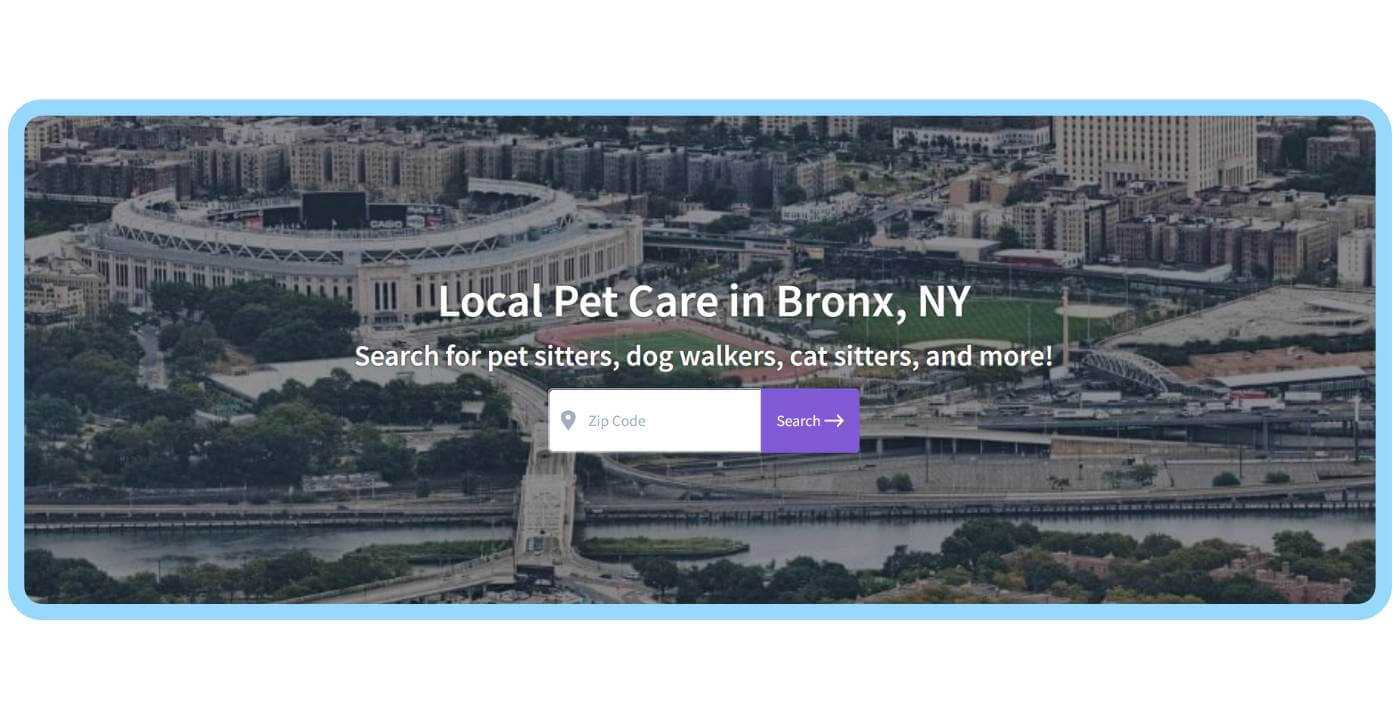 Find Local Pet Care CTA Bronx NY