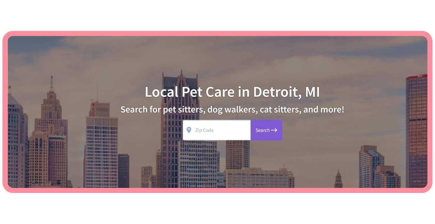 Find Local Pet Care CTA Search Detroit MI