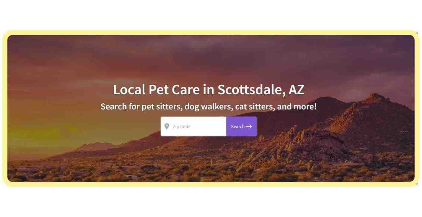 Find Local Pet Care CTA Search Scottsdale AZ