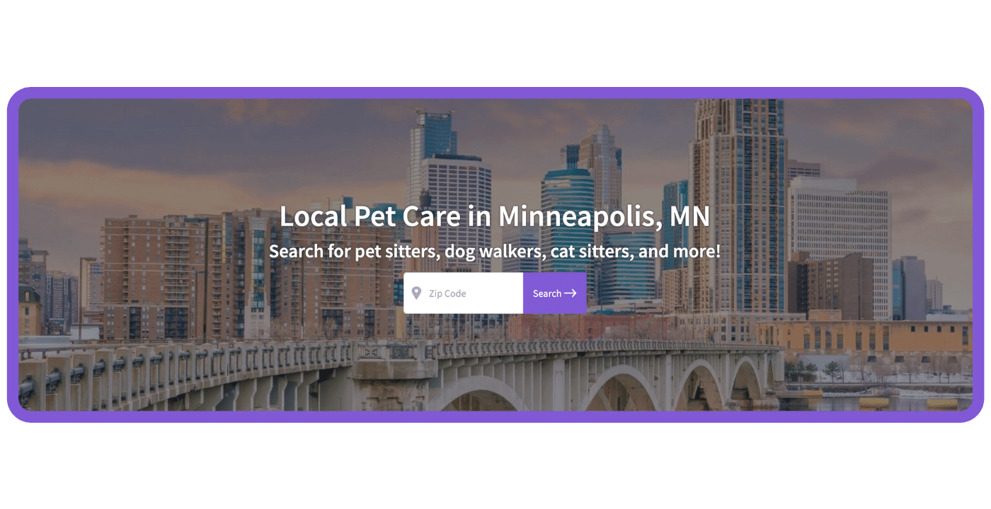 Find a pet care pro - MSP