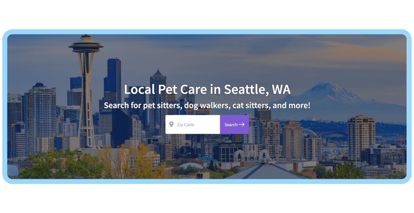 Find Local Pet Care - Seattle CTA