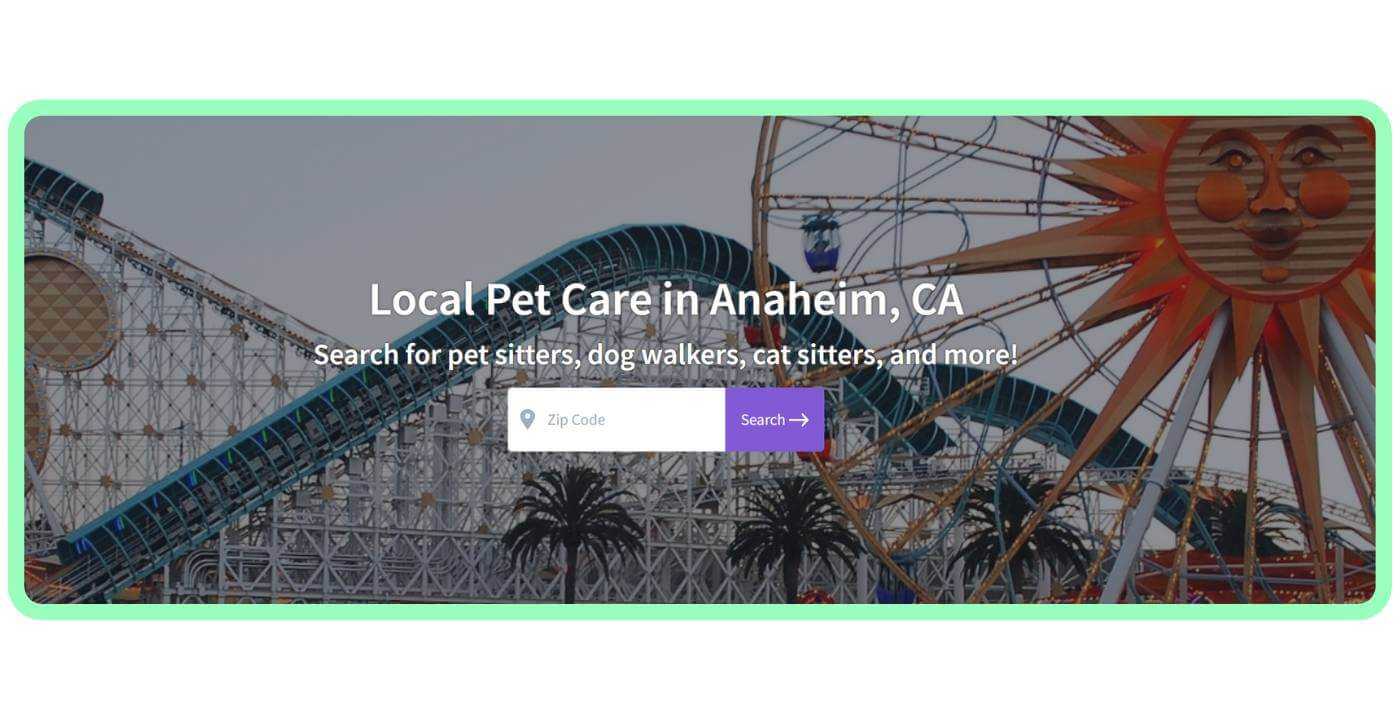 Find Local Pet Care in Ahaheim, CA