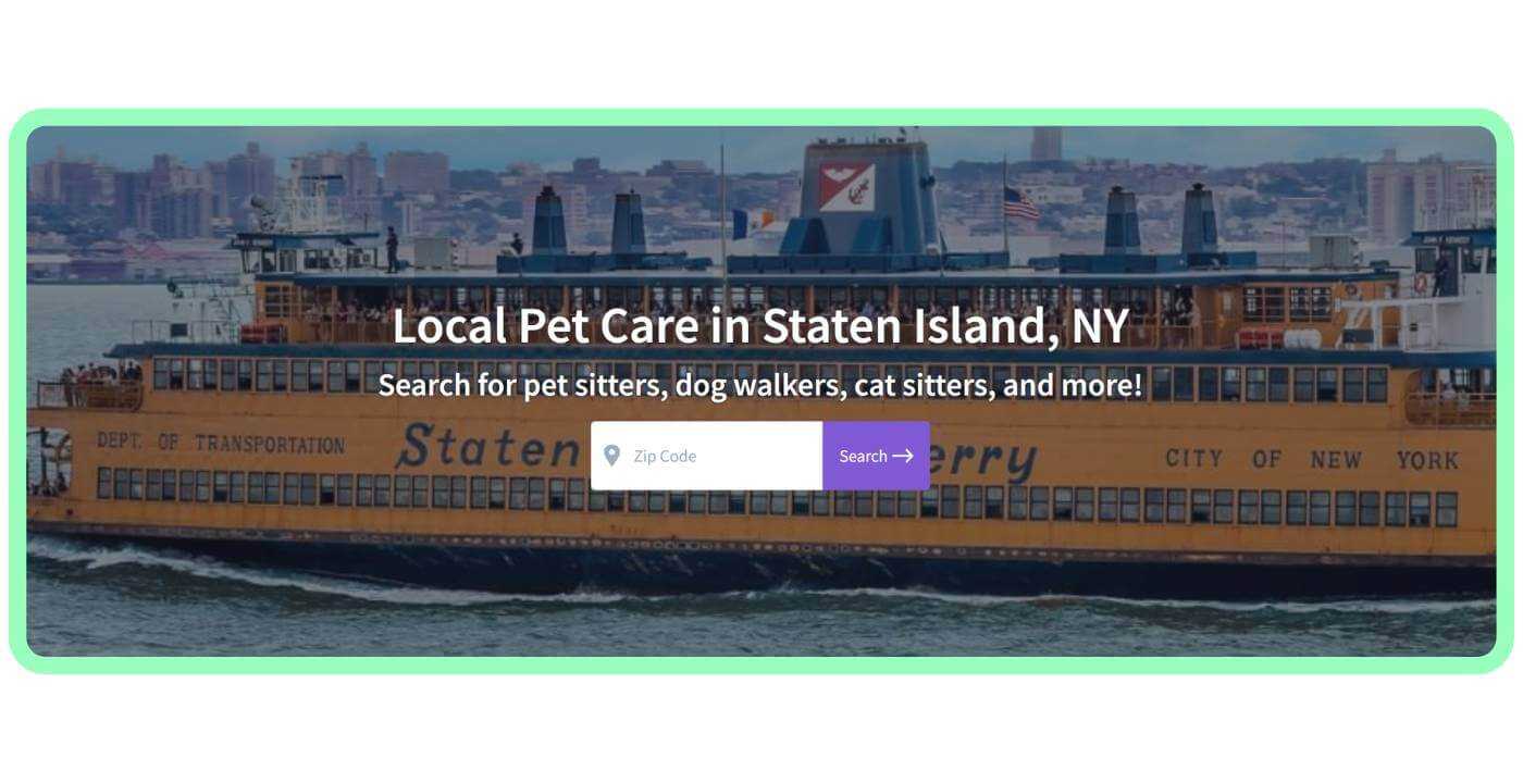 Find Local Pet Care on Staten Island