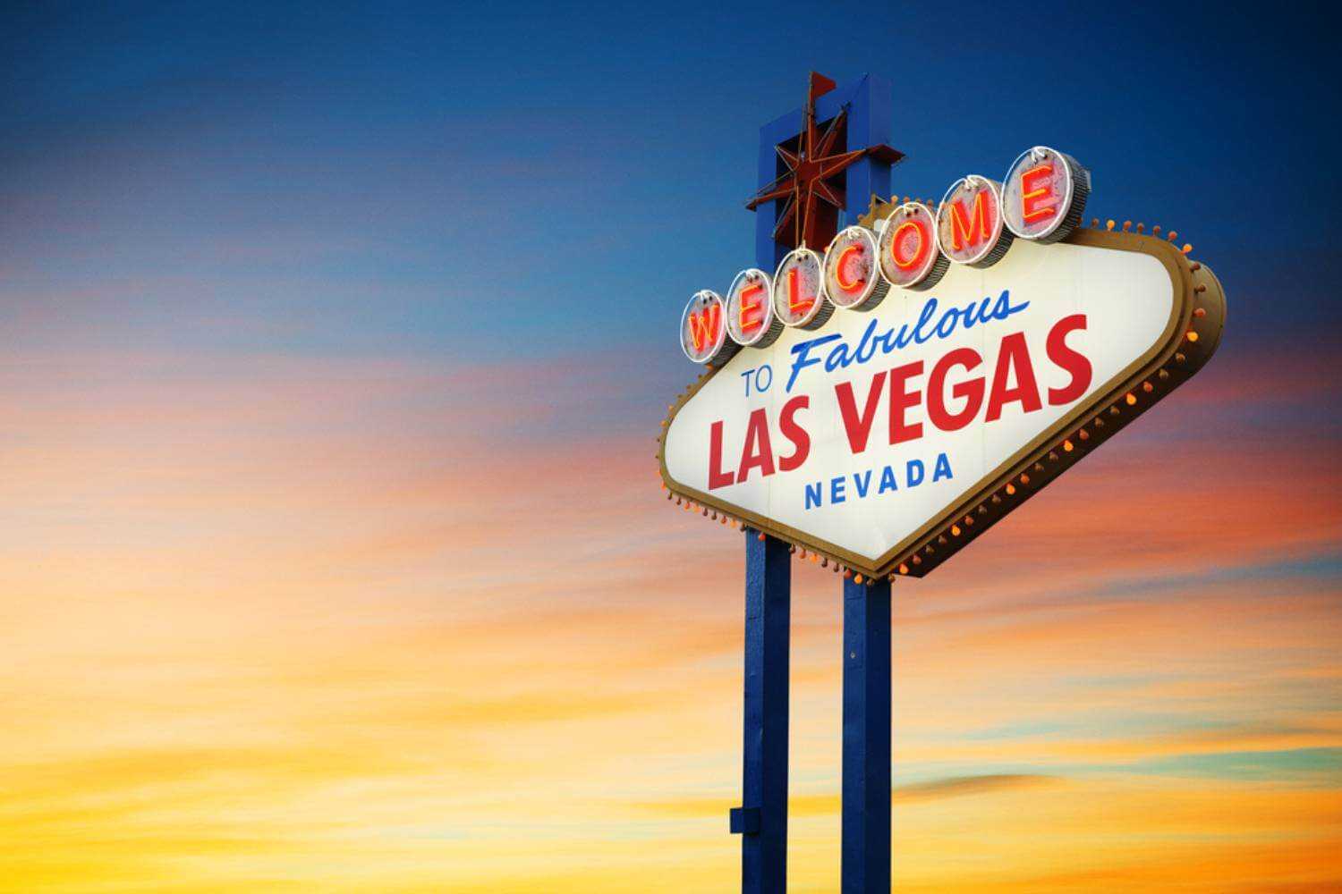 Las Vegas Sign at Dusk
